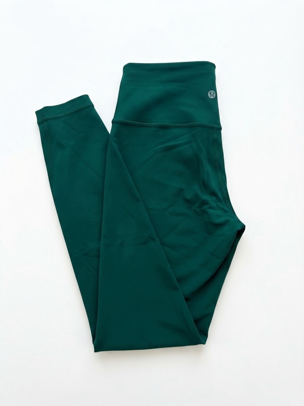 Lululemon High-Waist Green Leggings with Pockets